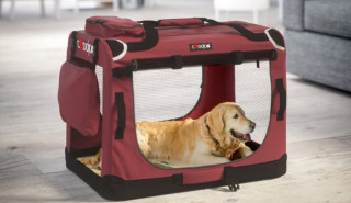Přepravní box pro psy L 70x52x50cm |červená č.1