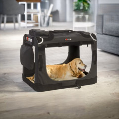 Přepravní box pro psy XL 82x58x58cm | antracit