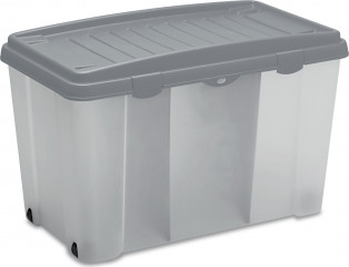 Plastový box s kolečky 80x47x51cm | šedá č.1