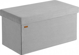 Skládací lavice z MDF šedá | 76x38x38cm č.1