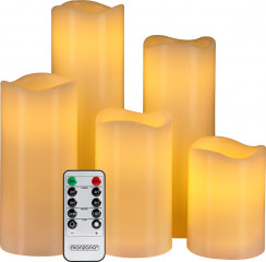 LED svíčky 5ks s dálkovým ovládáním