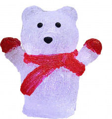 LED figurka vánočního ledního medvěda