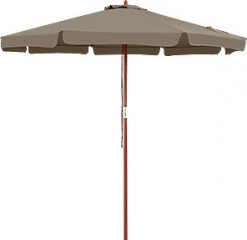 Slunečník Ø330cm UV ochrana 80+ | hnědá č.1