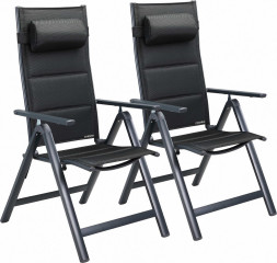 Zahradní židle Bern Premium sada 2 kusů | antracit č.1