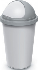 Odpadkový koš 50l | stříbrnošedý
