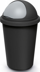 Odpadkový koš 50l | černošedý