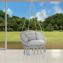 Závěsné křeslo 80x60x140cm | světle šedé č.1