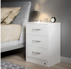 Noční stolek Eloise 2 ks 54x39x28cm LED | bílá č.1