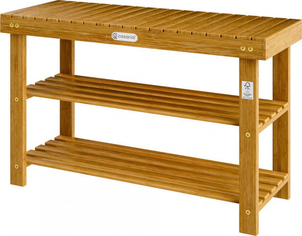 Botník z akáciového dřeva 90x33x46cm č.3