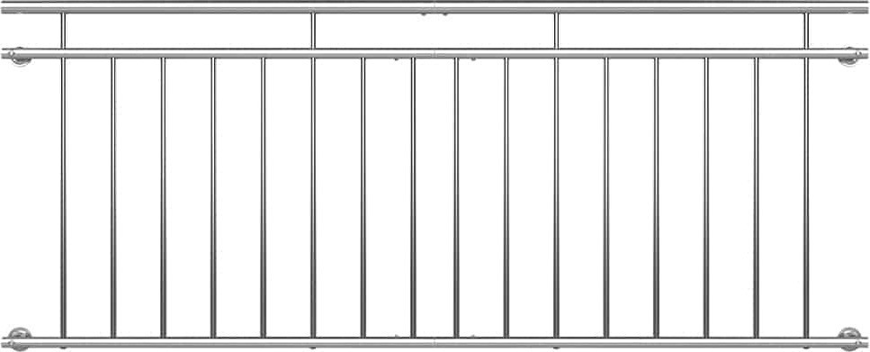 Elegantní zábradlí z nerezové oceli l 90x225cm