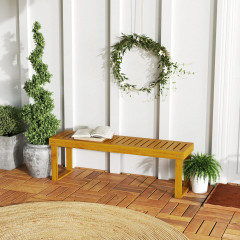 Dvoumístná lavička 132x34x43 cm | teak č.1