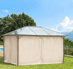 4 boční panely pro altán 3x4 m 352 x 205 cm | béžové č.1