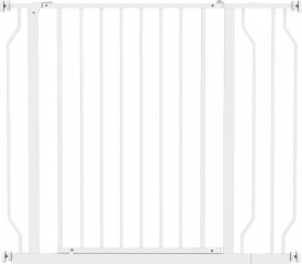 Nastavitelná zábrana do dveří nebo na schodiště 75-95 cm | bílá č.1