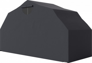 Skládací venkovní motocyklový kryt s oknem 345 x 135 x 191 cm | černý č.1