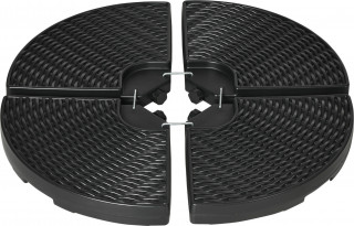 Stojan na slunečník plnitelný vodou nebo pískem | černý č.1