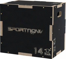 Skákací dřevěný plyobox 3 v 1 | černý č.1