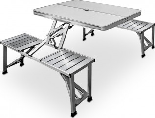 Skládací kempingový stůl z hliníku pro 4 osoby č.1
