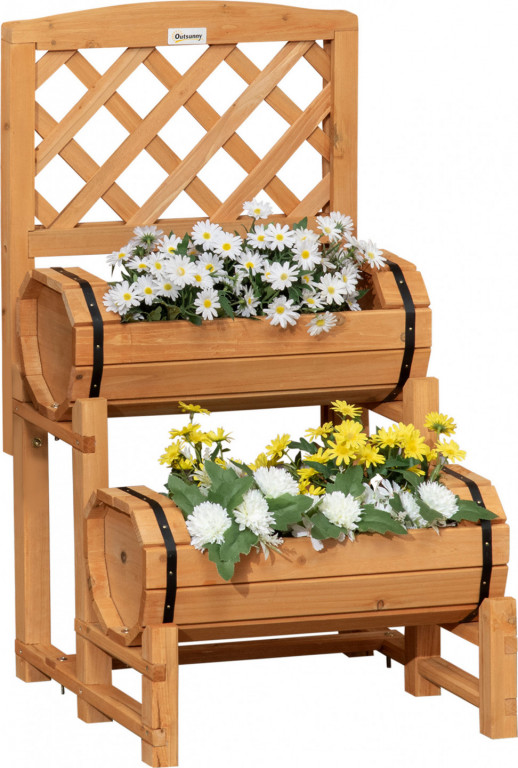 Vyvýšený záhon 45x45x80 cm | přírodní