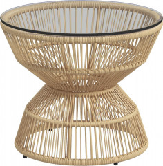 Ratanový konferenční stolek 60x60x50cm | přírodní č.1