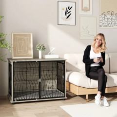 Box pro velké psy, 100 x 60 x 73,5 cm | šedý č.2