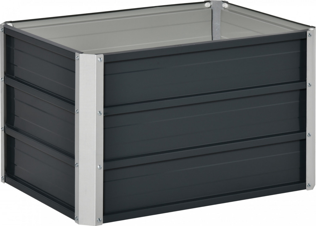 Vyvýšený záhonový truhlík 66x47x40cm | tmavě šedý