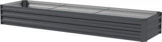 Vyvýšený záhon 240x60x30 cm | tmavě šedý
