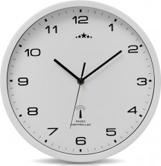 Rádiem řízené hodiny Ø31cm | bílé č.1
