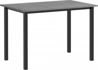Rozkládací jídelní stůl pro 6 osob, 110-160 x 70 x 76 cm | tmavě šedý č.1