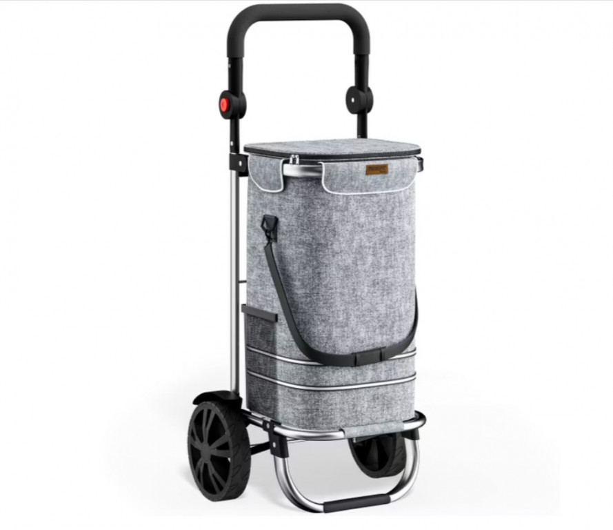 Nákupní vozík 56L 31x24x54cm | šedý