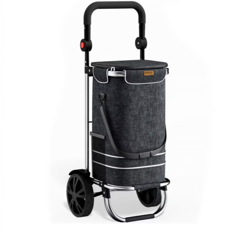 Nákupní taška na kolečkách 31x24x54cm| černá