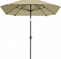Osmistranný slunečník, průměr 233 cm | béžový