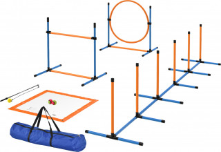 Agility překážky pro psy | oranžové + modré č.1