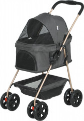 Kočárek pro mini psy do 4 kg | šedý č.1