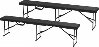 Lavice pro pivní set, nosnost až 240 kg | černá
