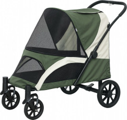 Kočárek pro velké psy do 30 kg | tmavě zelený
