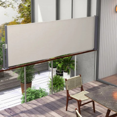 Výsuvná boční markýza 300 x 100 cm | světle šedá č.2