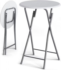 Barový skládací stůl Ø60cm | bílá č.3