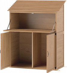 Dřevěný zahradní domek 110x54x136 cm | hnědý č.1