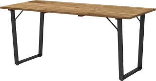 Zahradní stůl 175x80x75 cm | hnědý + černý č.1