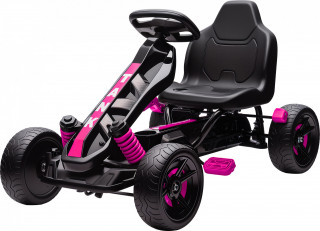 Šlapací motokára s ruční brzdou | růžová č.1