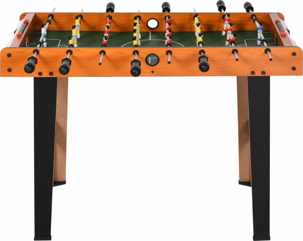 Dřevěný stolní fotbálek 84,5 x 40 x 61,2 cm | přírodní + černý