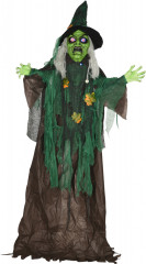 Halloweenská čarodějnice s LED světem 183 cm | vícebarevná č.1