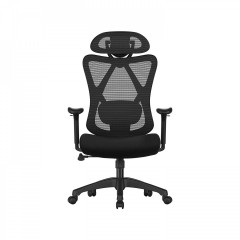 Ergonomická kancelářská židle 68 x 66 x (114 -123,5) cm | černá č.2