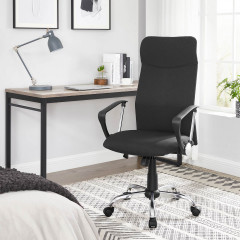 Kancelářská ergonomická otočná židle | černá č.1