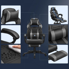 Ergonomická herní židle | černá + šedá č.3