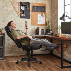 Ergonomická herní židle | černá + šedá č.2