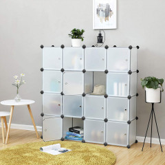 Variabilní regálový organizér 153 x 31 x 153 cm | bílý