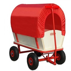 Dřevěný přepravní vozík se stříškou Retro č.2
