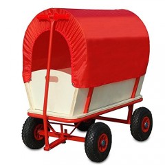 Dřevěný přepravní vozík se stříškou Retro č.1