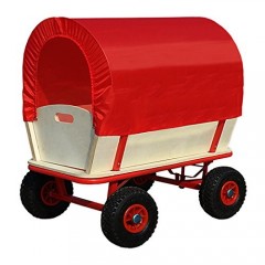 Dřevěný přepravní vozík se stříškou Retro č.3